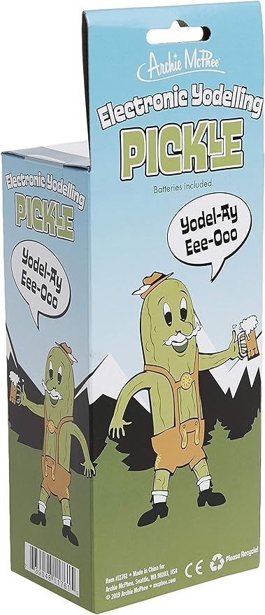 Archie McPhee 11761 Accoutrements Yodelling Pickle Multi-colored, 8" | Amazon (US)