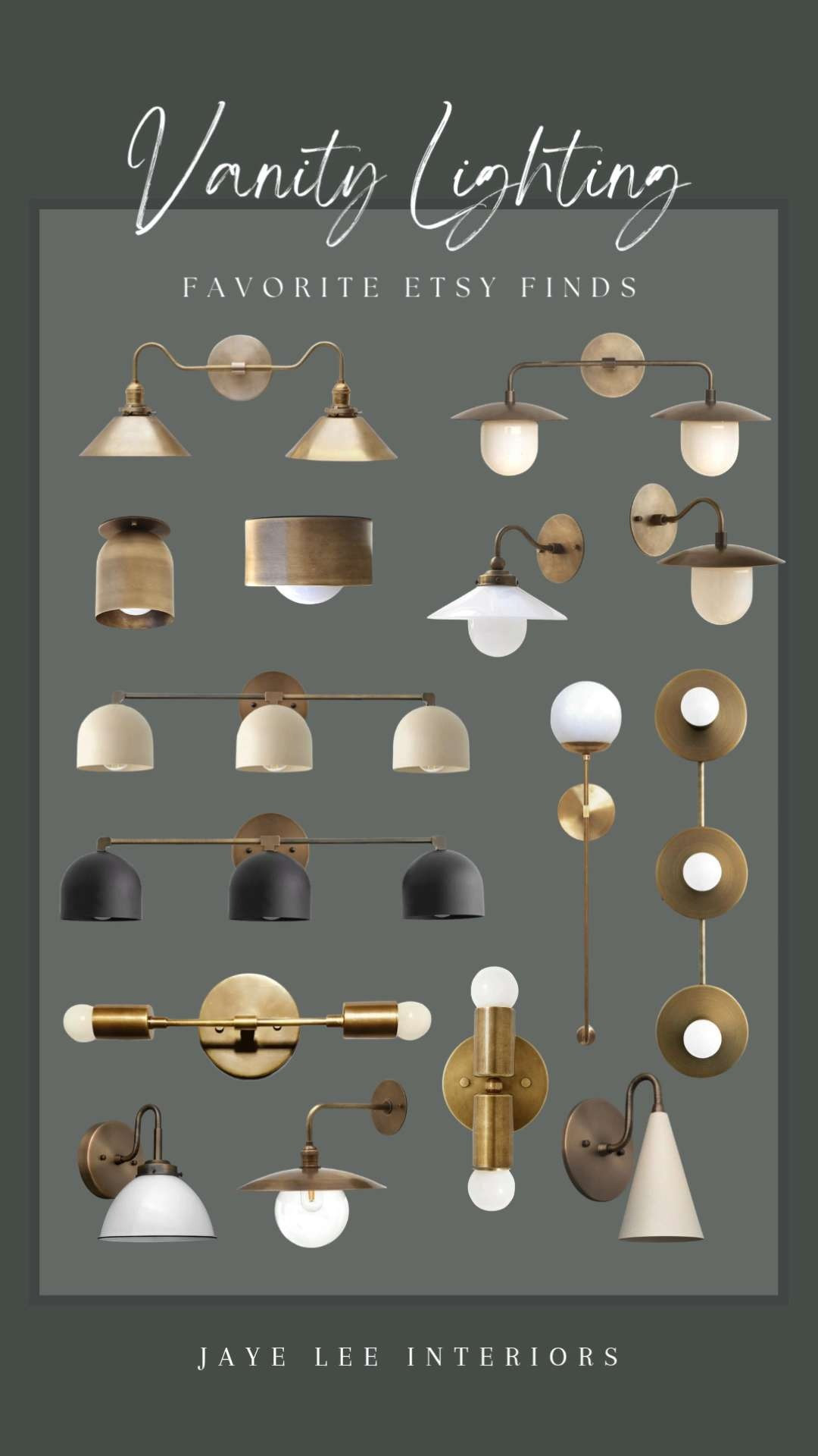 Recent Vanity Light Favorites from Etsy...
Affordable lighting, wall sconce, bathroom vanity light, semi flush mount light, 3-light vanity sconce, 2-light vanity sconce, bathroom lighting, brass sconce, brass wall light, #jleeinteriors 

 

#LTKdayinmylife #LTKHome #LTKSaleAlert