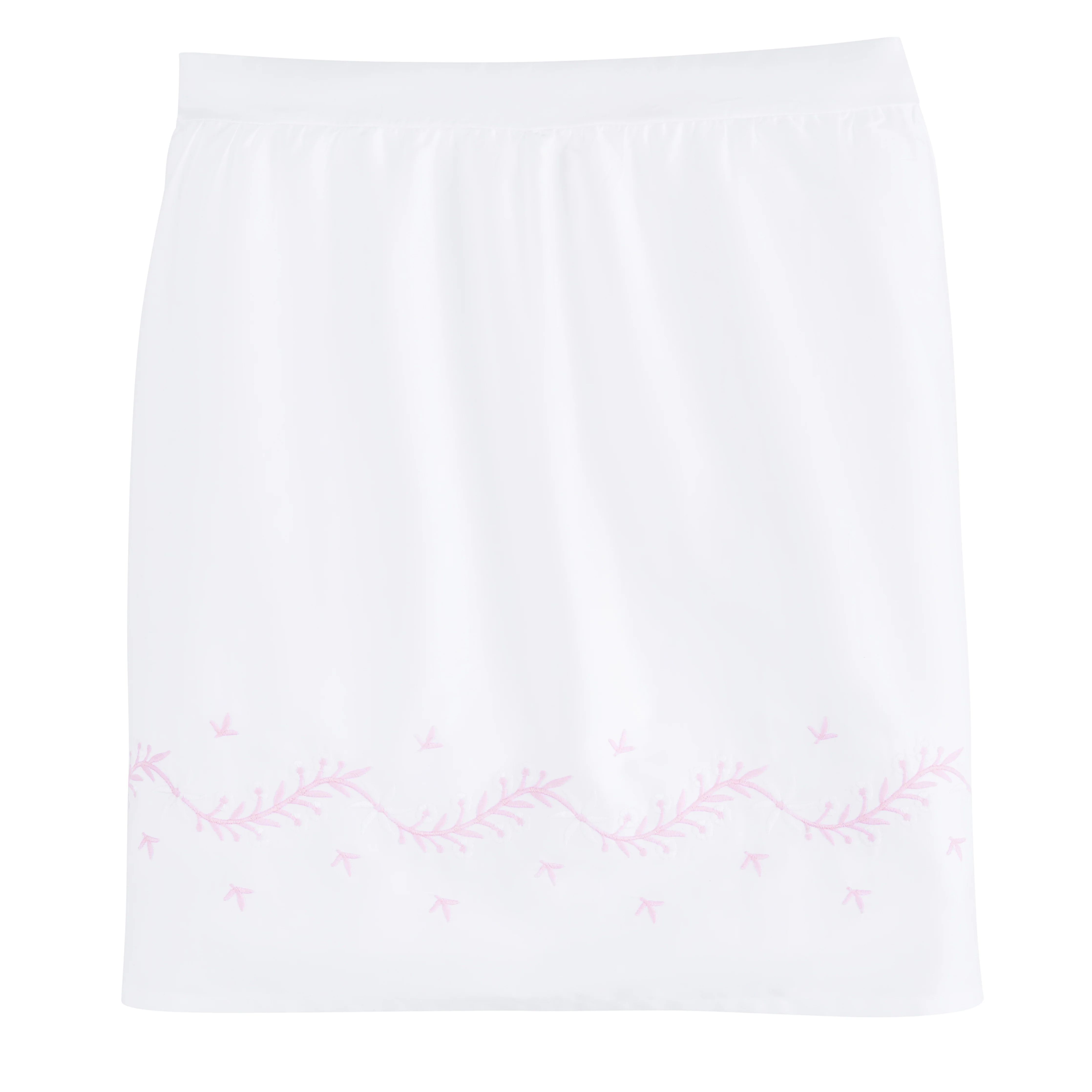 Embroidered Crib Skirt - Blush | Little English