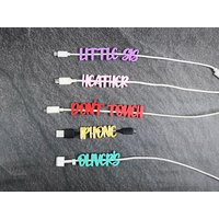 Custom Cable Tag, Cord Organizer, Iphone Android Personalized Phone, Laptop, Tablet Charger, Birthda | Etsy (CAD)