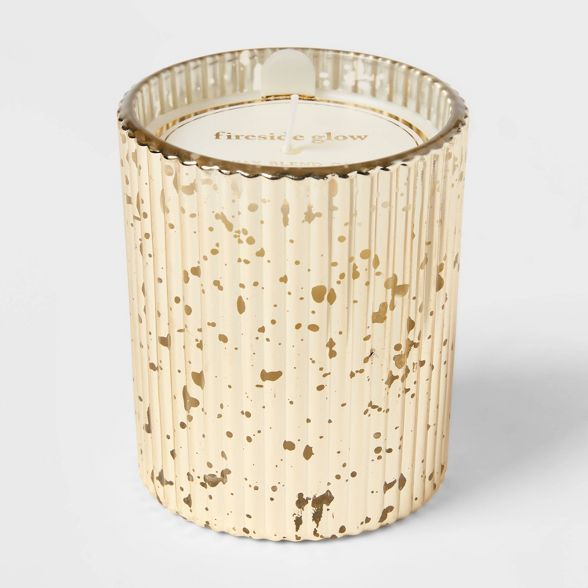 Mercury Jar Candle Fireside Glow Candle Gold - Threshold™ | Target