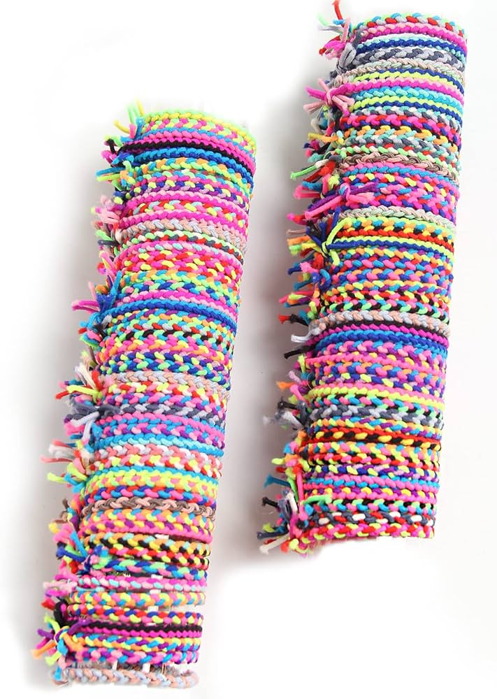 Braided Elastic Hair Ties Hair Ropes Rubber Bands Ponytail Holder Thick Thin Hair Scrunchies Acce... | Amazon (US)