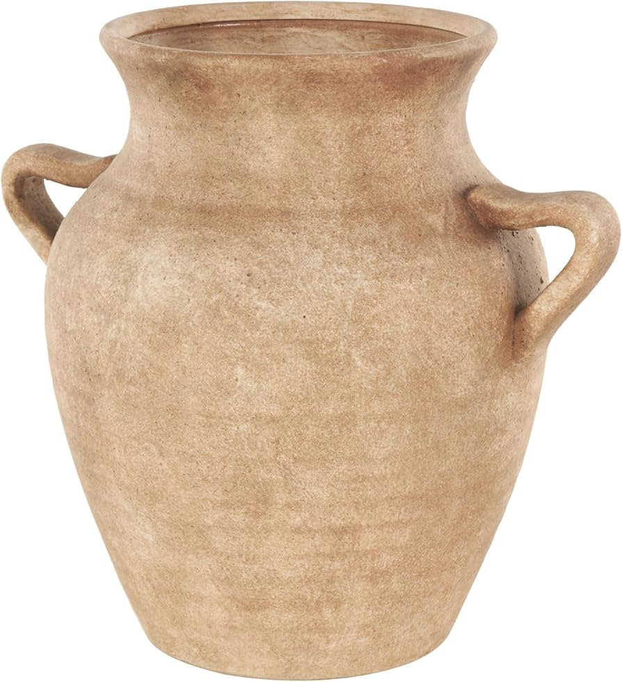 Deco 79 Ceramic Decorative Vase Antique Style Textured Centerpiece Vases with Handles, Flower Vas... | Amazon (US)