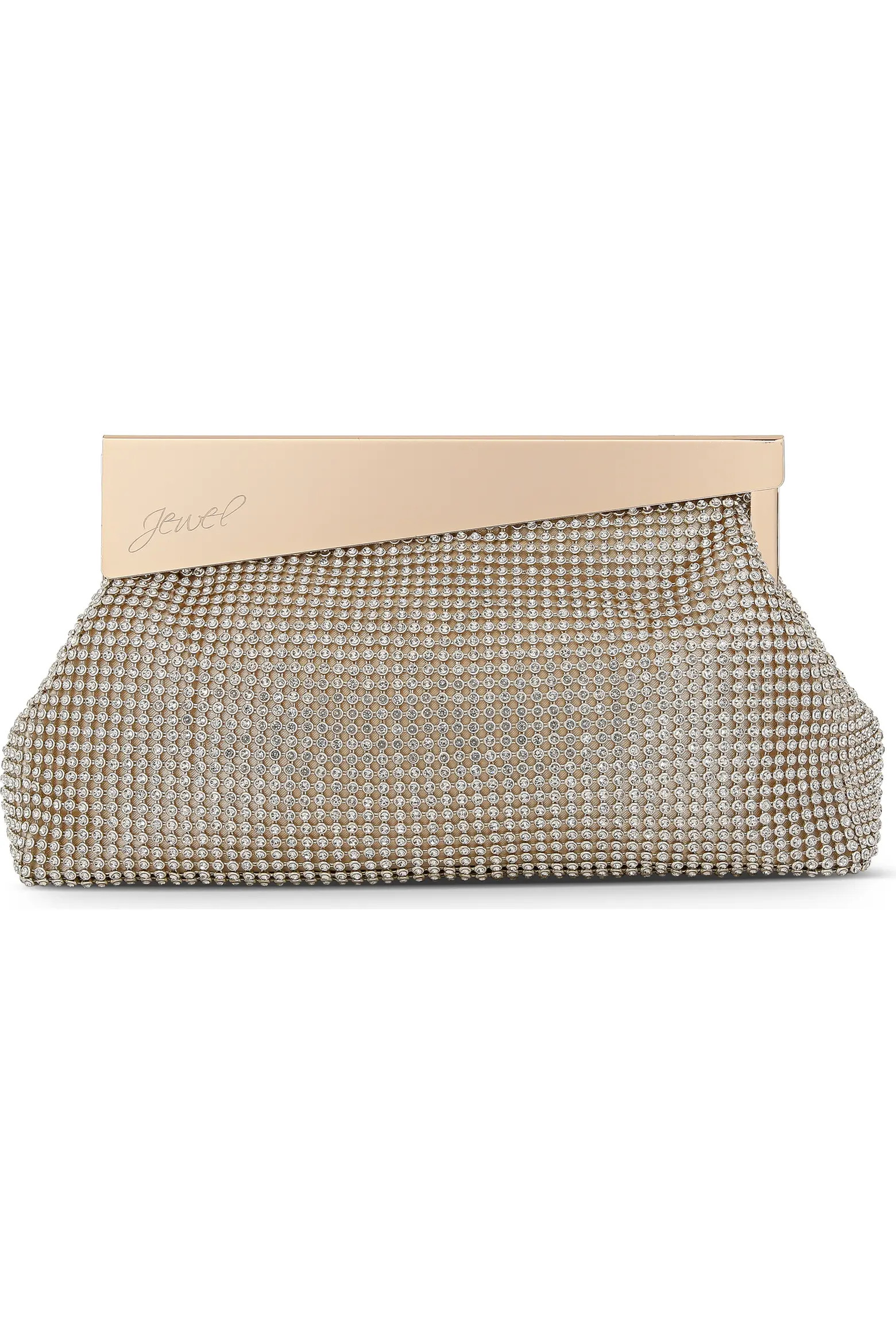 Jewel Badgley Mischka Ivy Asymmetrical Crystal Pouch Clutch (Women) | Nordstrom | Nordstrom