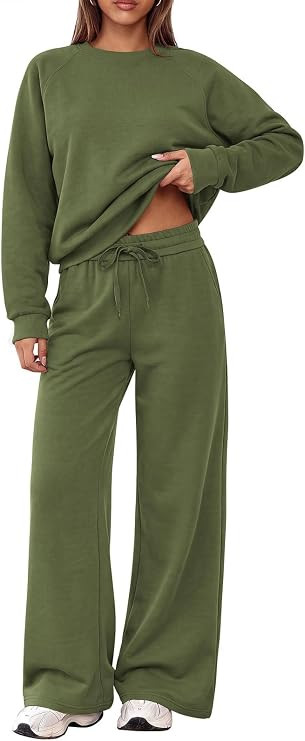PRETTYGARDEN 2 Piece Lounge Sets Fall Matching Sweatsuits Women Clothing | Amazon (US)