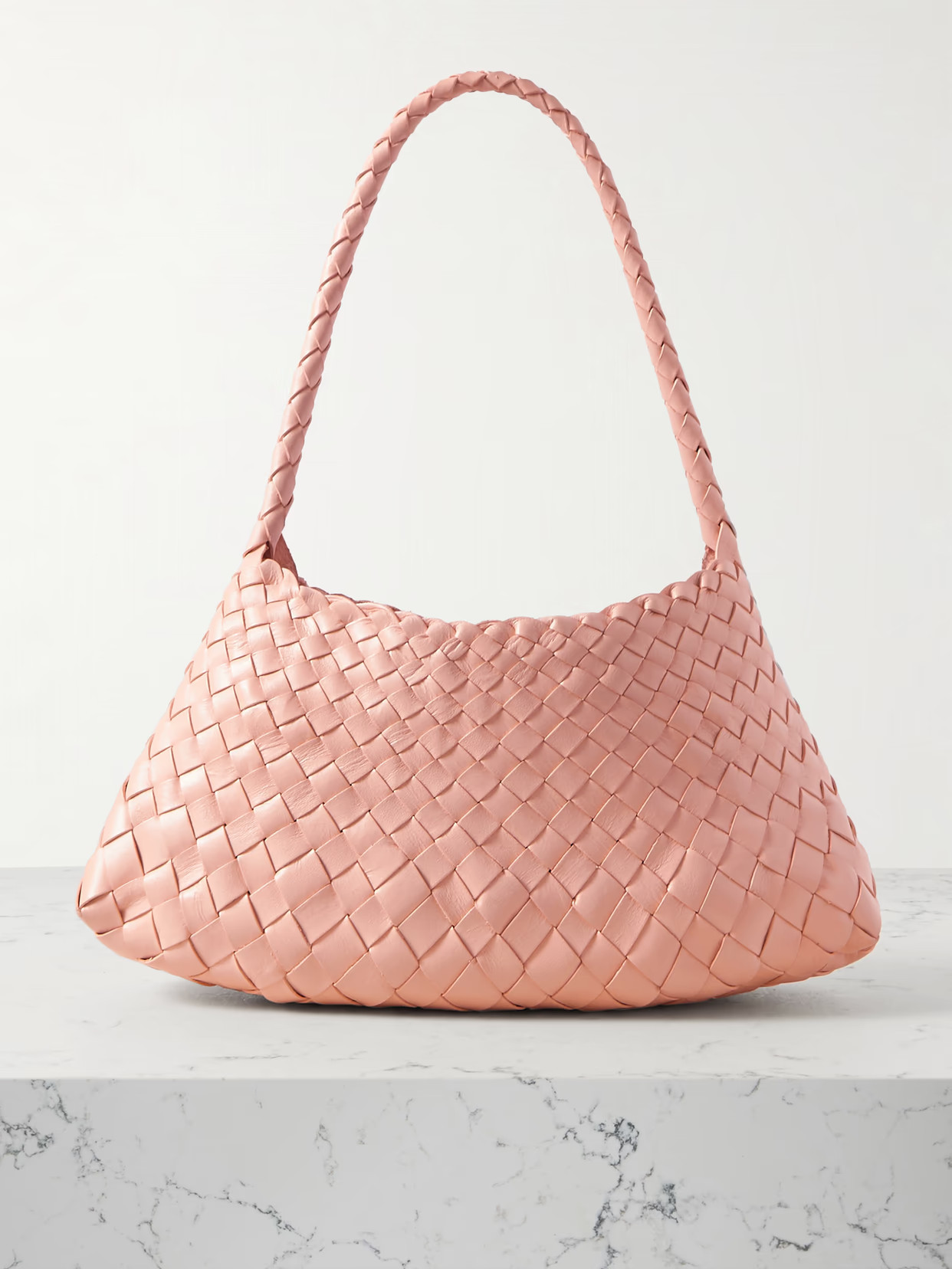 Dragon Diffusion - Rosanna Mini Woven Leather Tote - Baby pink | NET-A-PORTER (UK & EU)