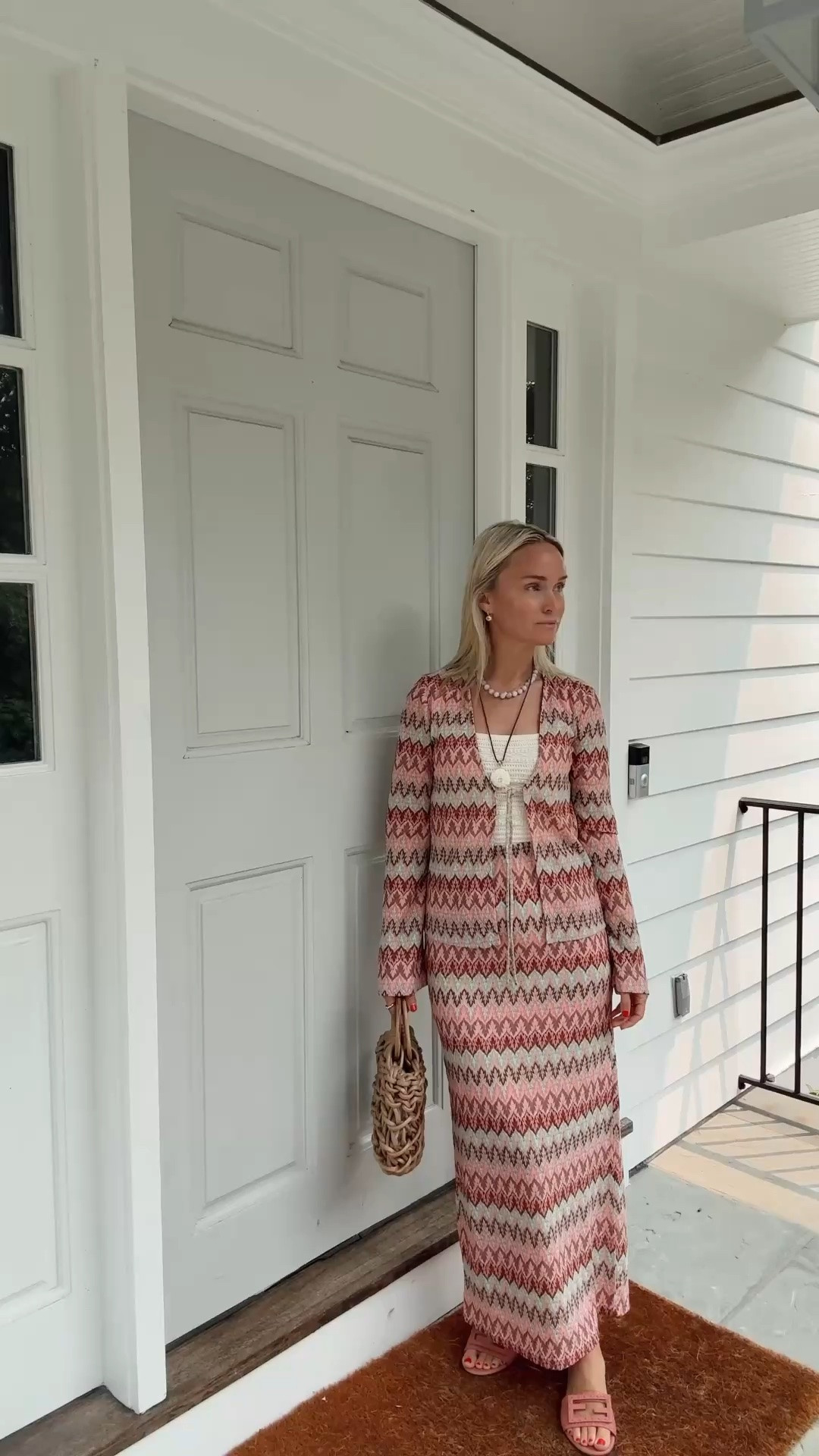 Knit set to take you from summer to early fall. Styled it a few different ways for some inspo!