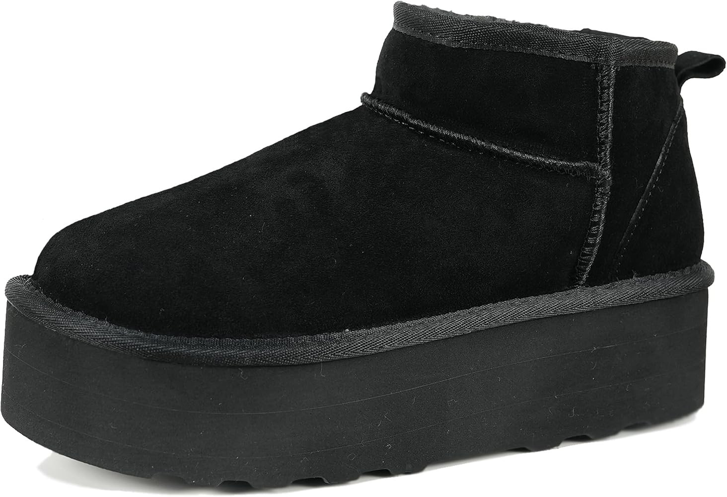 Women's Ultra Mini Platform Boot Classic Short Ankle Boot Cloud Warm Fur Lined Snow Boots Anti-Sl... | Amazon (US)