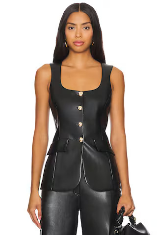 Amanda Uprichard Kya Top in Black from Revolve.com | Revolve Clothing (Global)