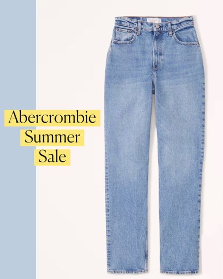 Curve Love Ultra High Rise 90s Straight Jean
Abercrombie Sale 
Abercrombie Jeans #LTKU #LTKSeasonal 

#LTKunder100 #LTKsalealert #LTKFind