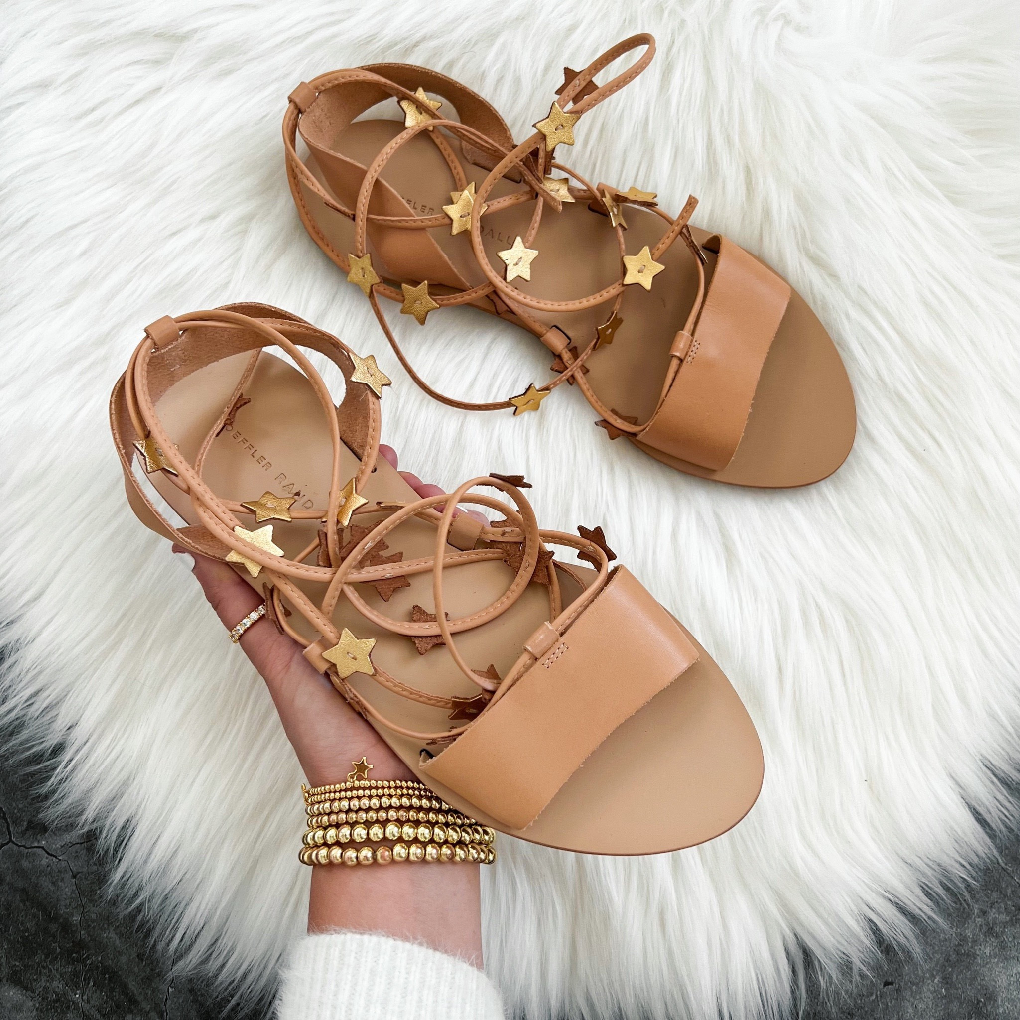 Star wrap sandals deals