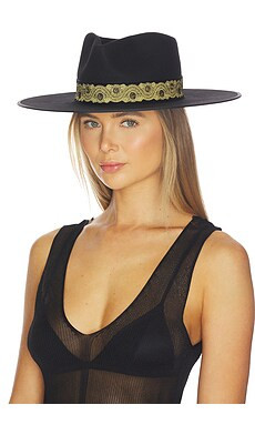 Lack of Color Rancher Hat in Noir & Gold Special from Revolve.com | Revolve Clothing (Global)