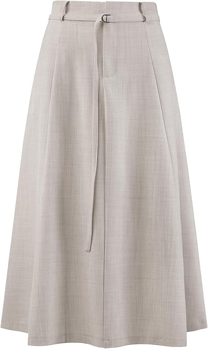 Women's A-Line Skirt with Pockets Elastic High Waist Maxi Skirt | Amazon (US)
