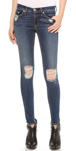 Rag & Bone/JEAN The Ripped Skinny Jeans | Shopbop