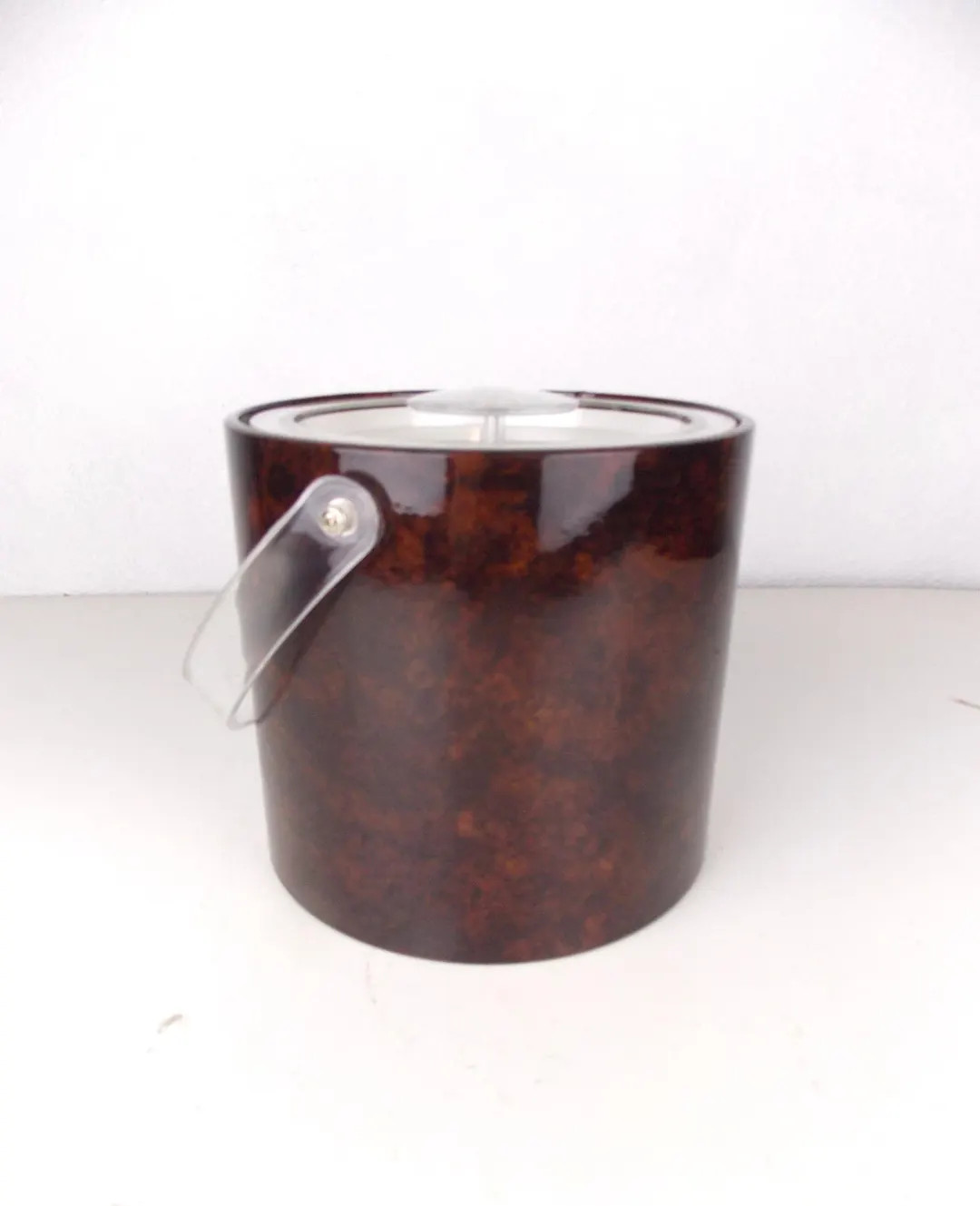 Georges Briard Faux Tortoise Shell Ice Bucket Vintage Barware | Etsy (US)