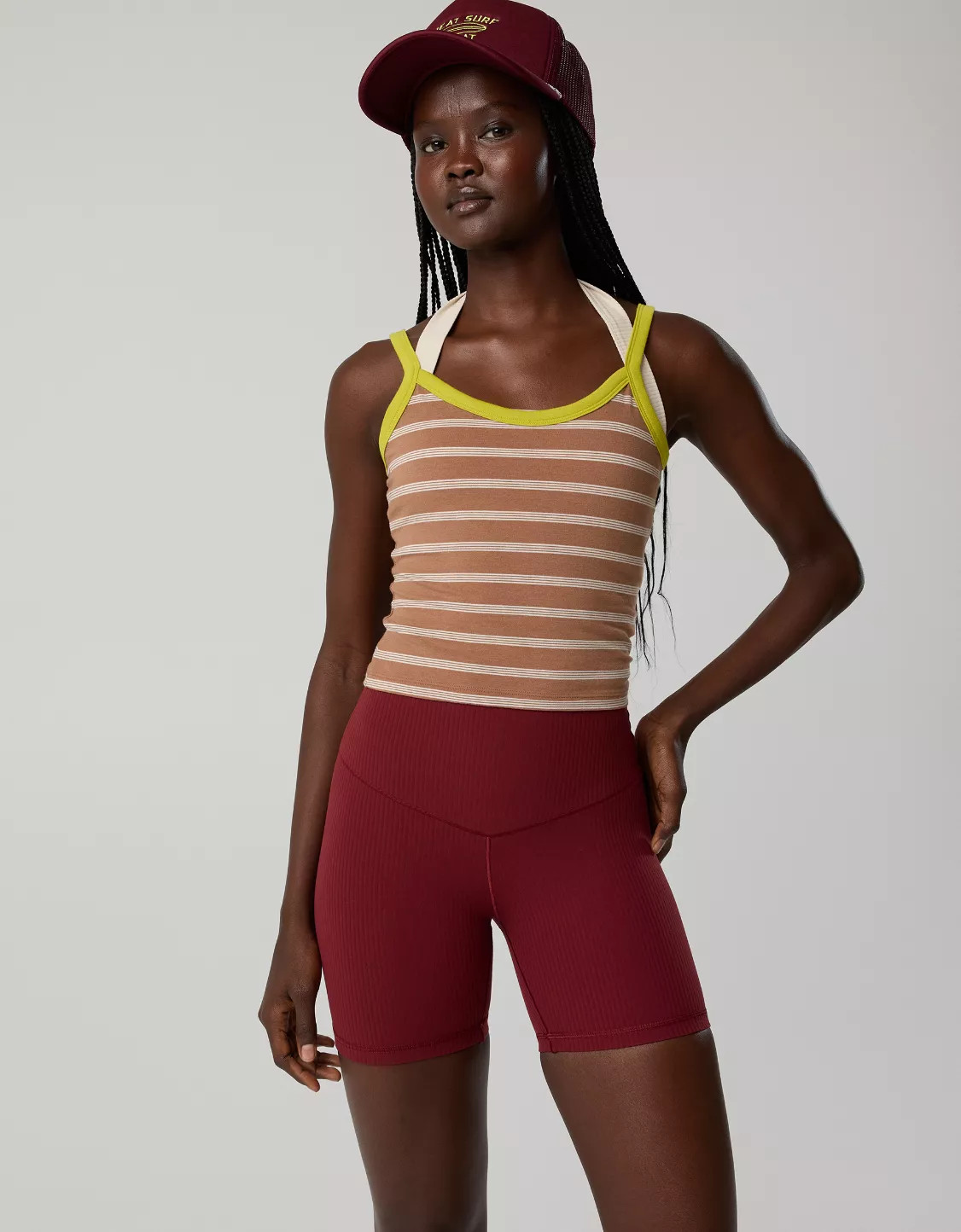 OFFLINE By Aerie Real Me XTRA Ribbed High Waisted 5" Bike Short | Aerie