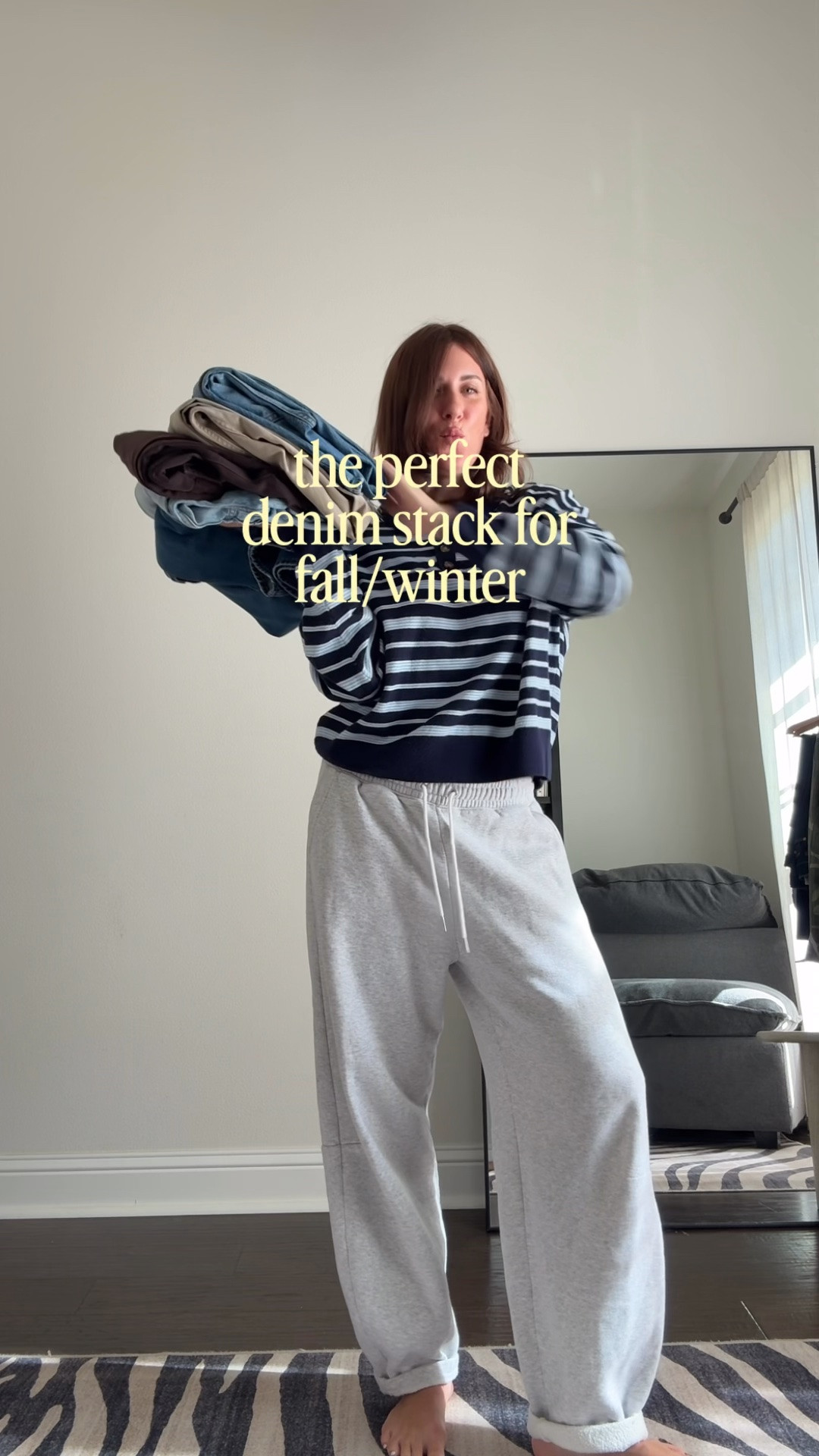 The perfect denim lineup for fall/winter! 
*note, some of my washes are old! But linked the same style in all of these 
SIZING NOTES: I size down in the COH pair, take my true size or a size up in Gap (just depending on how I want them to fit), sized up in ON for extra slouch, and true size in the Frame pair!