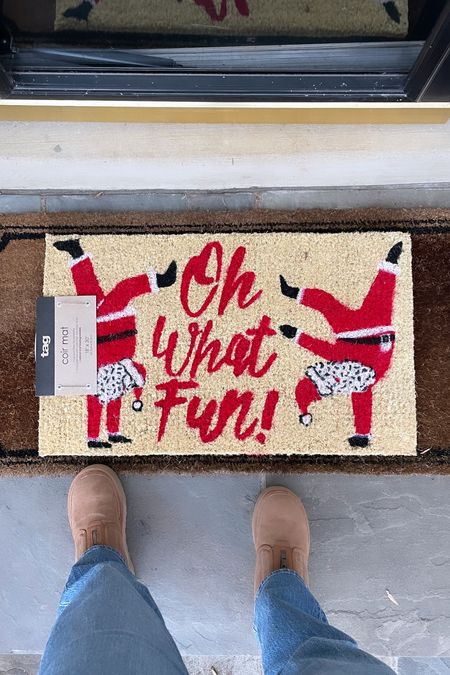 Oh What Fun doormat for Christmas holiday season - currently on sale in the 30x18 size and comes in a larger size I’m switching out for

Home decor for the holidays, outdoor holiday home decorations

 

#LTKHoliday #LTKSeasonal #LTKhome