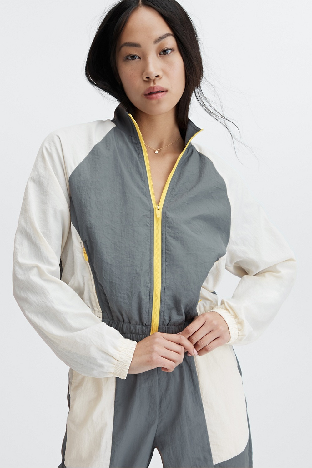 Alayia Color Block Track Jacket | Fabletics - North America