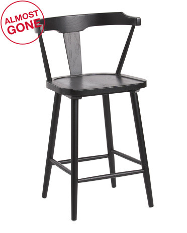 Geneva Wood Counter Stool | TJ Maxx