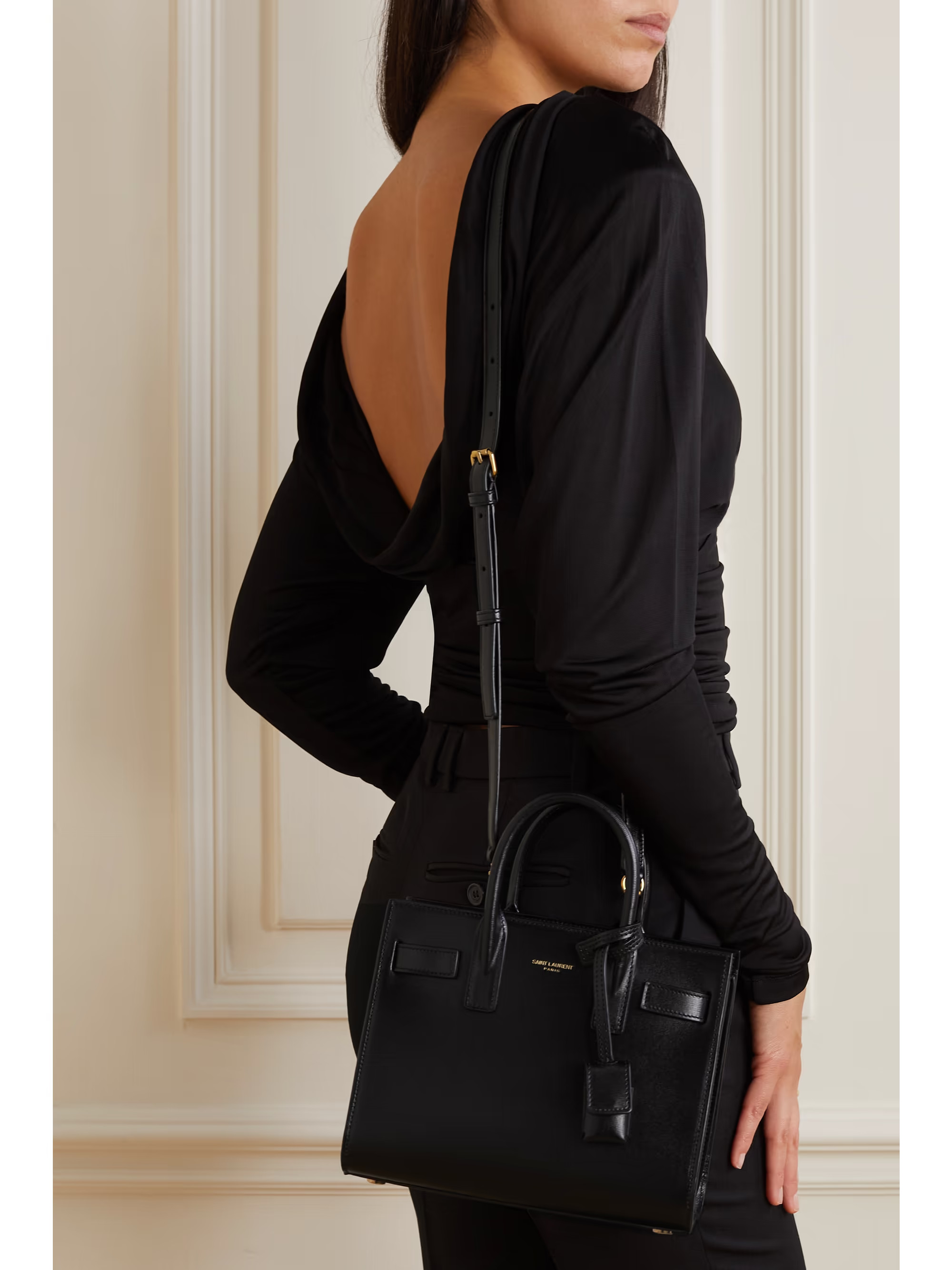 SAINT LAURENT Sac De Jour Nano leather tote | NET-A-PORTER | NET-A-PORTER (UK & EU)