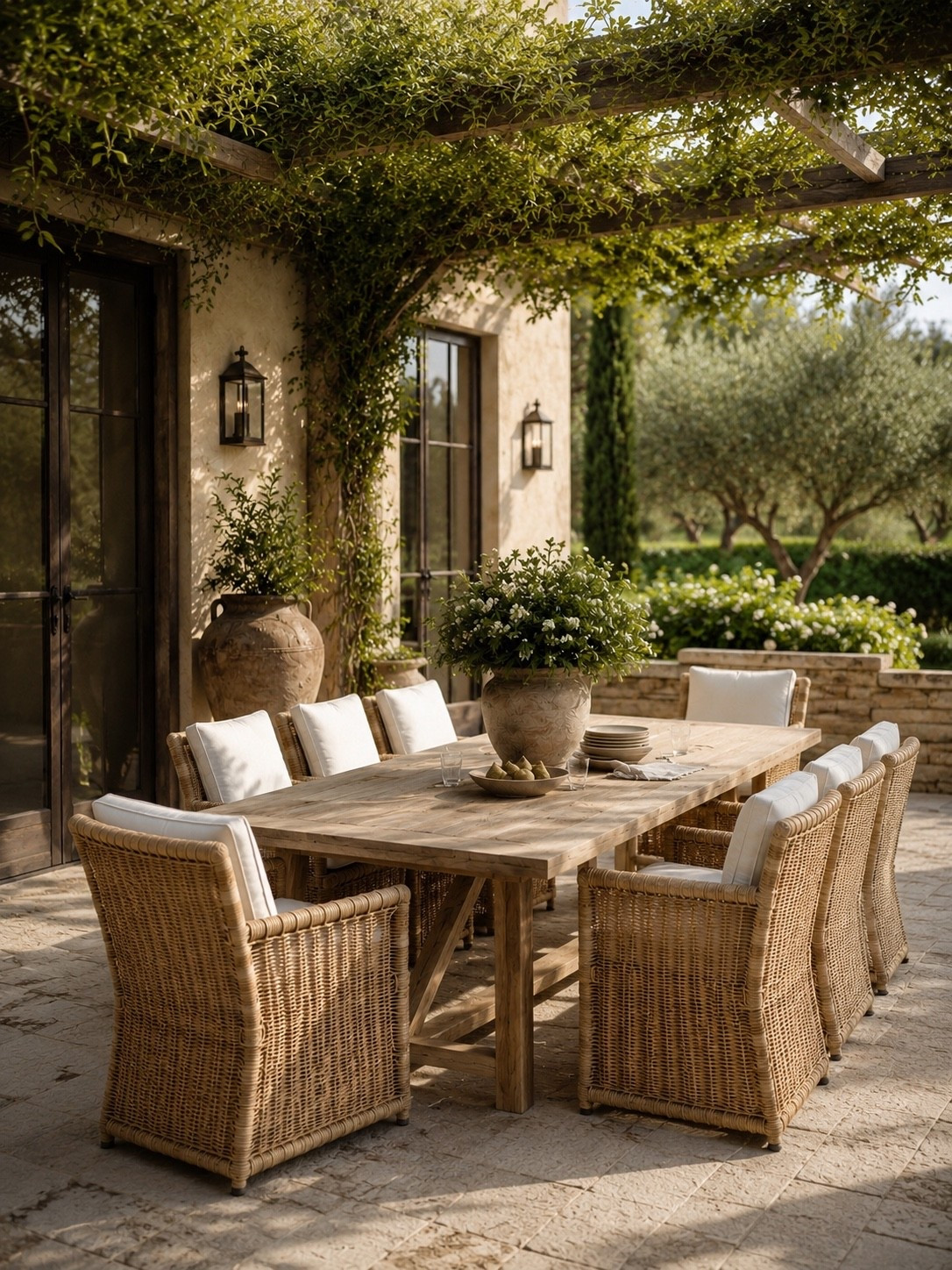Serena & Lily Inspired Outdoor Living 🌿✨

This outdoor dining space feels straight out of a European countryside retreat 🤍 From the woven dining chairs and warm natural wood table to the layered greenery and timeless neutral tones, every detail feels elevated, relaxed, and effortlessly luxurious. The perfect setup for slow summer dinners, entertaining friends, or enjoying golden hour outside 🍷

Linking all my favorite Serena & Lily inspired outdoor finds on LTK 🌿

Follow @farmtotablecreations on Instagram for more cozy outdoor spaces and elevated home inspiration ✨

#LTKHome #SerenaAndLily #OutdoorLiving #PatioInspo #EuropeanFarmhouse #OutdoorDining #BackyardGoals #NeutralDecor #LuxuryOutdoorLiving #CozyHome #PatioDecor #OutdoorEntertaining #HomeInspo #ModernOrganic #LTKStyle

#LTKSeasonal #LTKHome #LTKSaleAlert