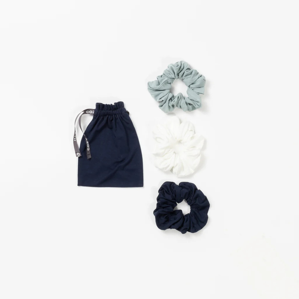 Bamboo Stretch-Knit Scrunchies | Cozy Earth