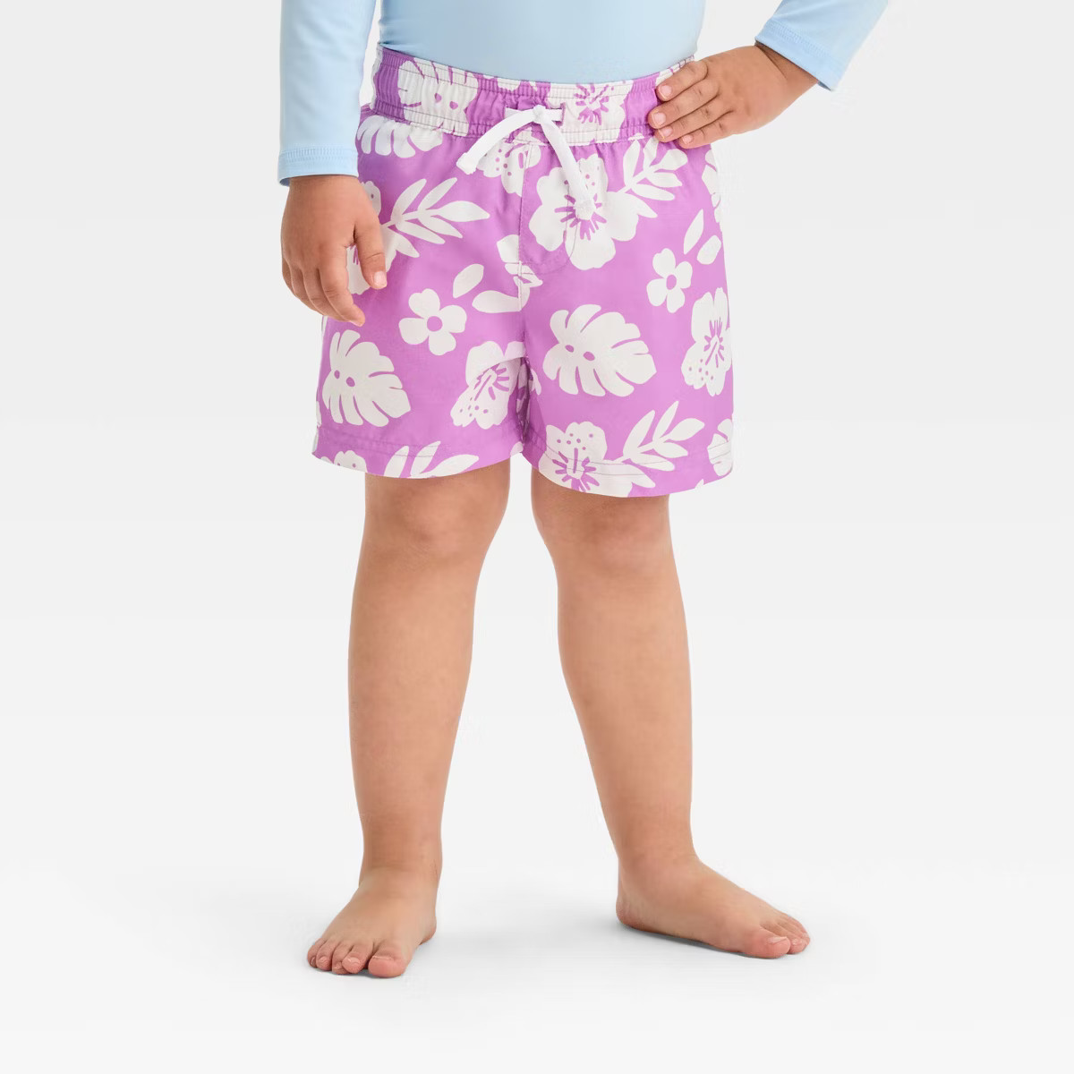 Toddler Boys' Hibiscus Floral Swim Shorts - Cat & Jack™ | Target
