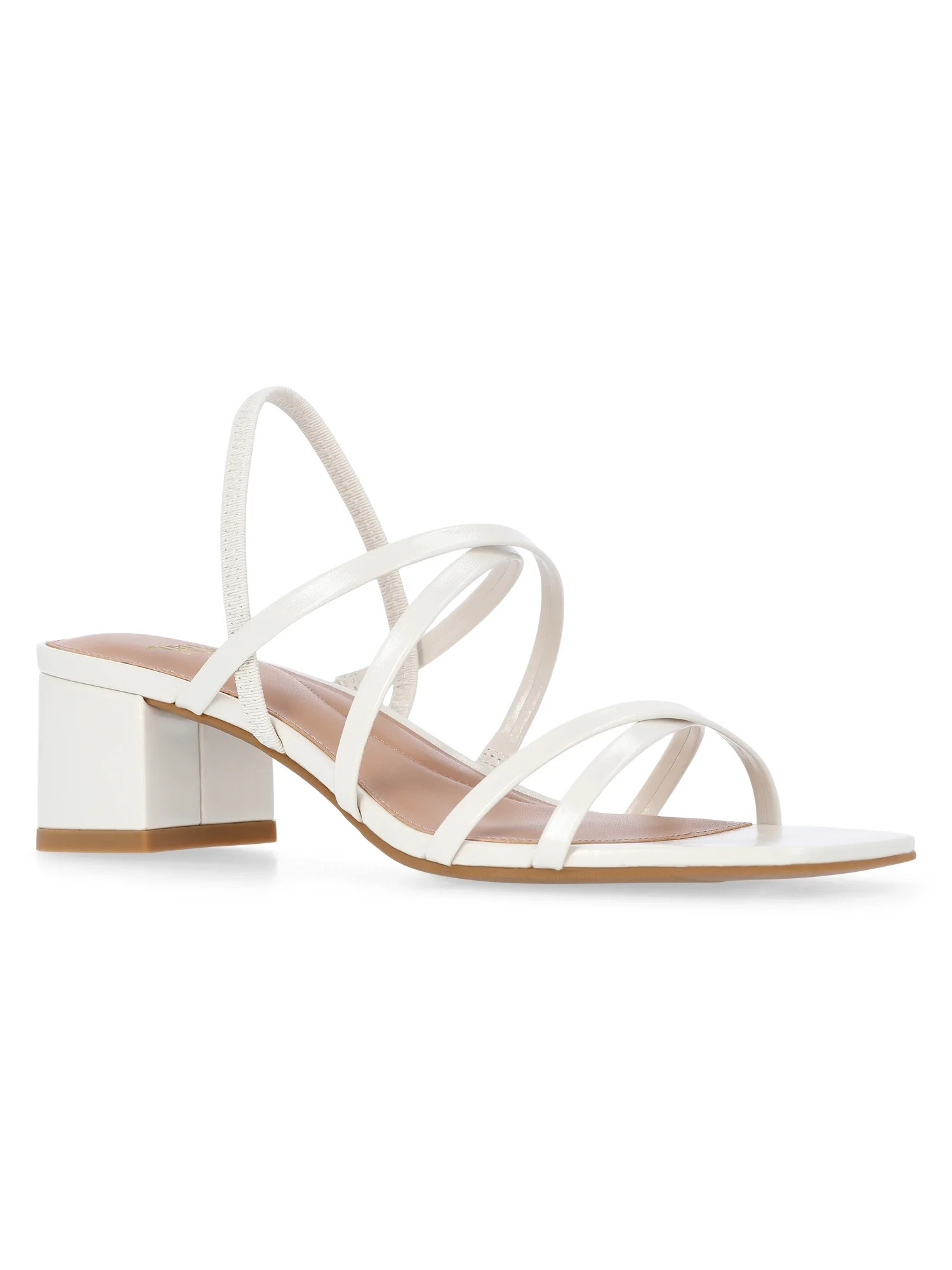 Time and Tru Women's Strappy Block Heel Sandals | Walmart (US)