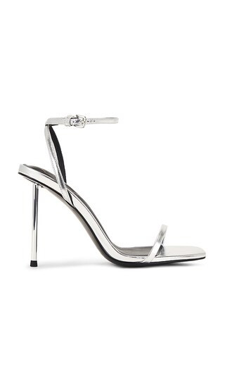 Michael Costello x REVOLVE Esther Heel in Metallic Silver. - size 6 | Revolve Clothing (Global)