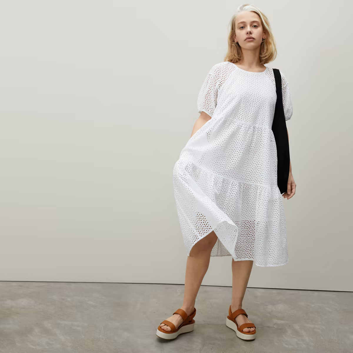 The Tiered Eyelet Dress | Everlane