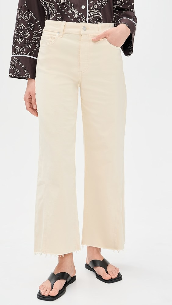Anessa Jeans with Twisted Outseam Panel and Raw Hem | Shopbop
