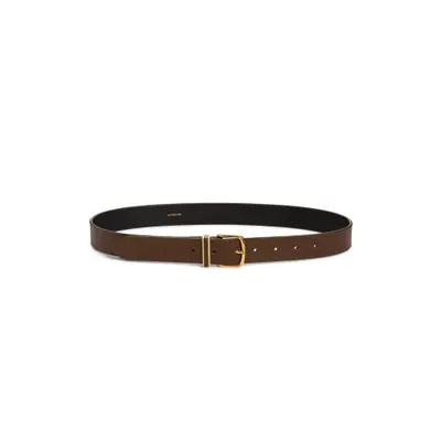 Vince Kaia Leather Belt in Black at Nordstrom, Size Large | Nordstrom