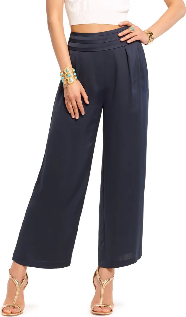Joss Crop Satin Pants | Nordstrom