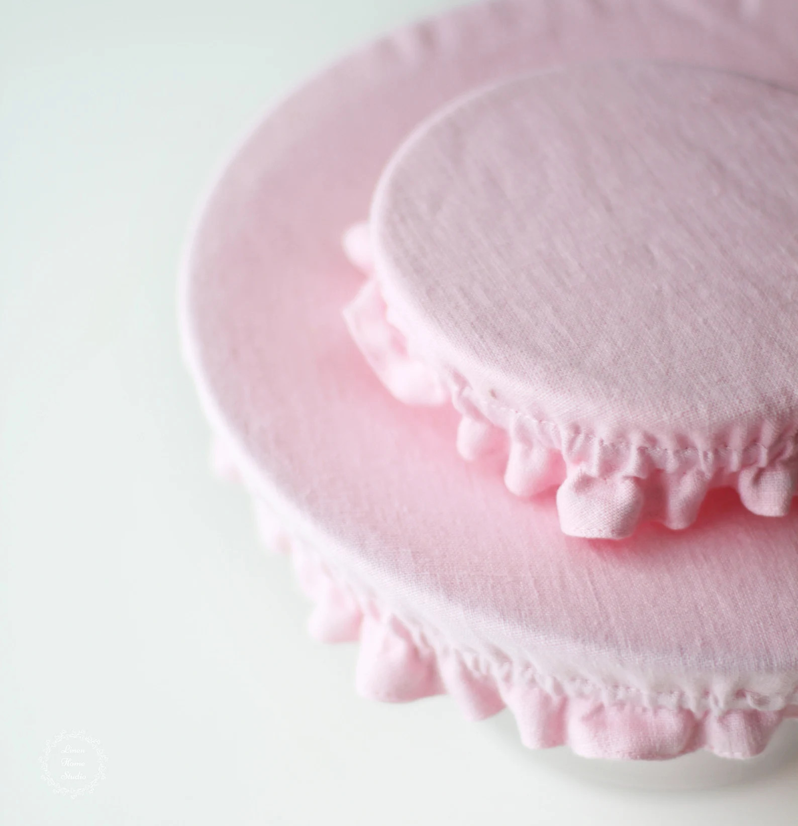 Striped Linen Bowl Dish Cover - Zero Waste Kitchen Storage - Washable Natural Fabric Jar Kombucha... | Etsy (US)
