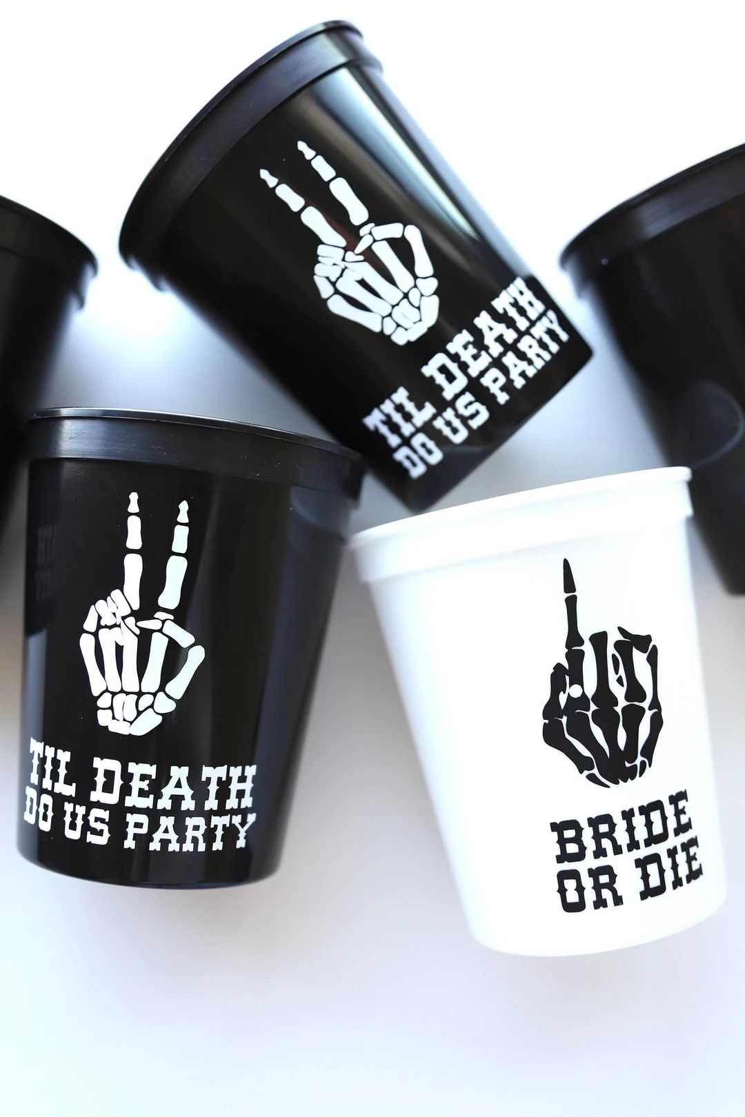 Til Death Do Us Party | Bride or Die | Halloween Bachelorette Cups | Til Death Do Us Party Bachel... | Etsy (US)