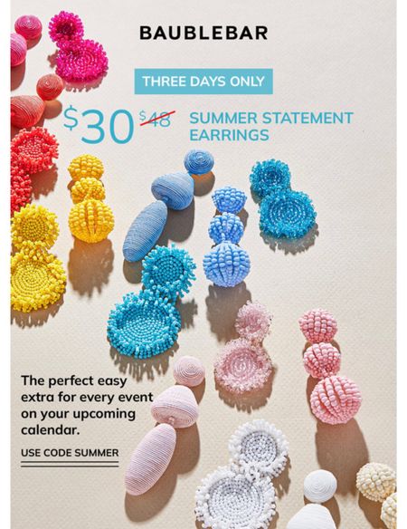 Baublebar. Earrings 

#LTKSeasonal #LTKsalealert #LTKunder50