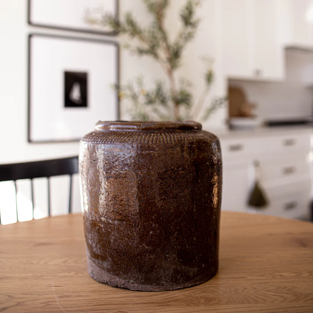 Vintage Brown Pot | By Luxe B Co. | Luxe B Co