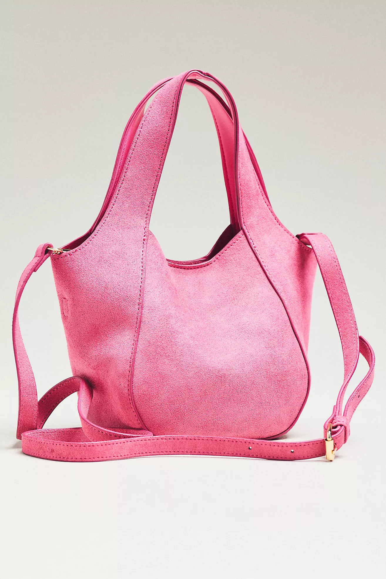 The Sonia Faux Suede Mini Slouchy Tote Bag | Anthropologie (US)