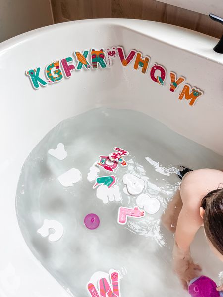 Bath toy hit!! Foam letters that stick to the tub & tile. 
#bathtoy #toddlerbirthdaygift #valetinesgifts 

#LTKGiftGuide #LTKkids #LTKbaby