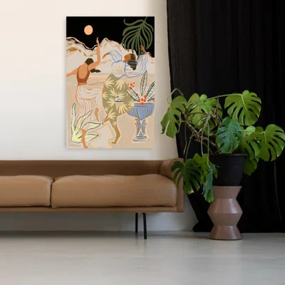 Contemporary Art Colorful Nature Plant Art | Wayfair North America