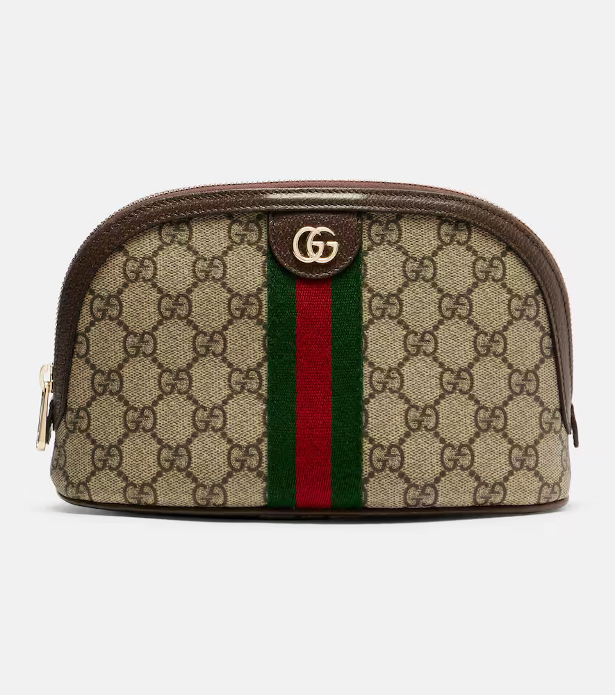 Gucci Ophidia Small leather-trimmed makeup bag | Mytheresa (US/CA)