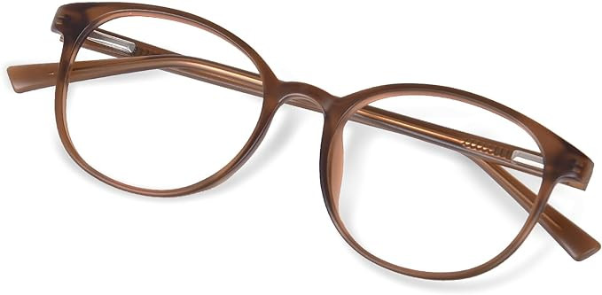 FONHCOO Blue Light Blocking Glasses Women Men Computer Eyeglasses,TR90 Fashion Round Transparent ... | Amazon (US)