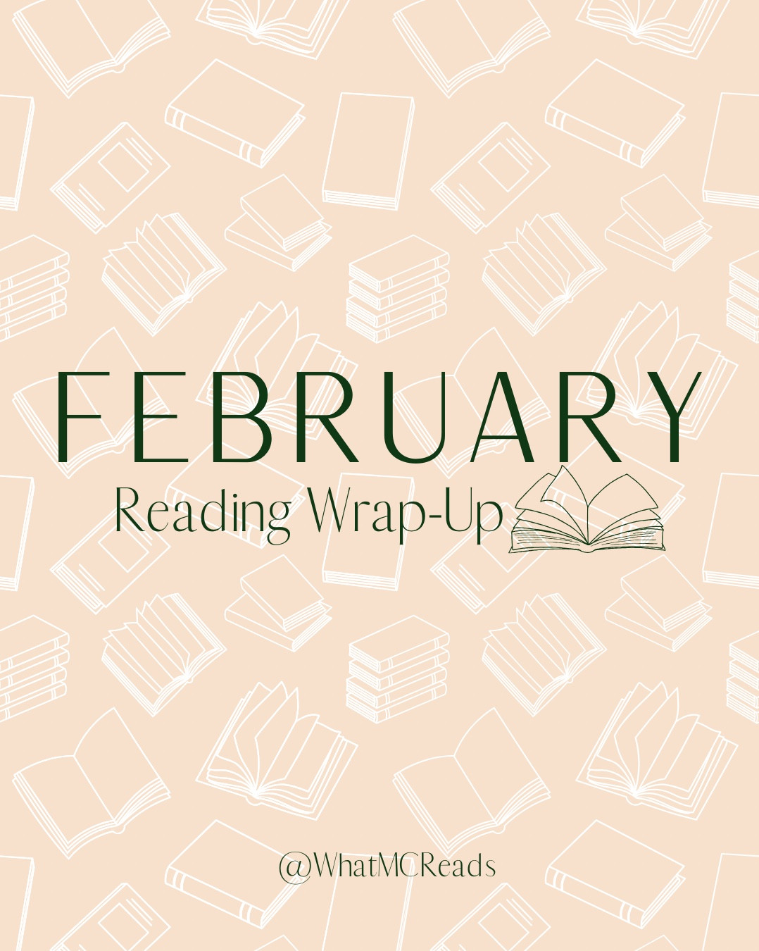 February 2025 Reading Wrap-Up 📚

Book Overview:
💕 6.5 Books Read
💕 Most Favorite: Done and Dusted
💕 Least Favorite: Listen to Your Sister (DNF)
💕 Average Star Rating: 4.29

5-Star Reads:
💕 Done and Dusted - Lyla Sage

Format of Books:
💕 86% Print
💕 14% Digital

2025 Goals Update:
💕 17 of 40 Books Completed
💕 5,461 of 12,000 Pages Read

#FebruaryBooks #FebruaryReading WrapUp #ReadingRecap #Reading WrapUp #2025Books

February reading wrap-up, books of 2025, must read books of the year, best books of 2025, 2025 book recommendations, bookish stats, book stats, fiction favorites, books worth reading, reader-approved book list

#LTKHome #LTKFindsUnder100 #LTKFindsUnder50
