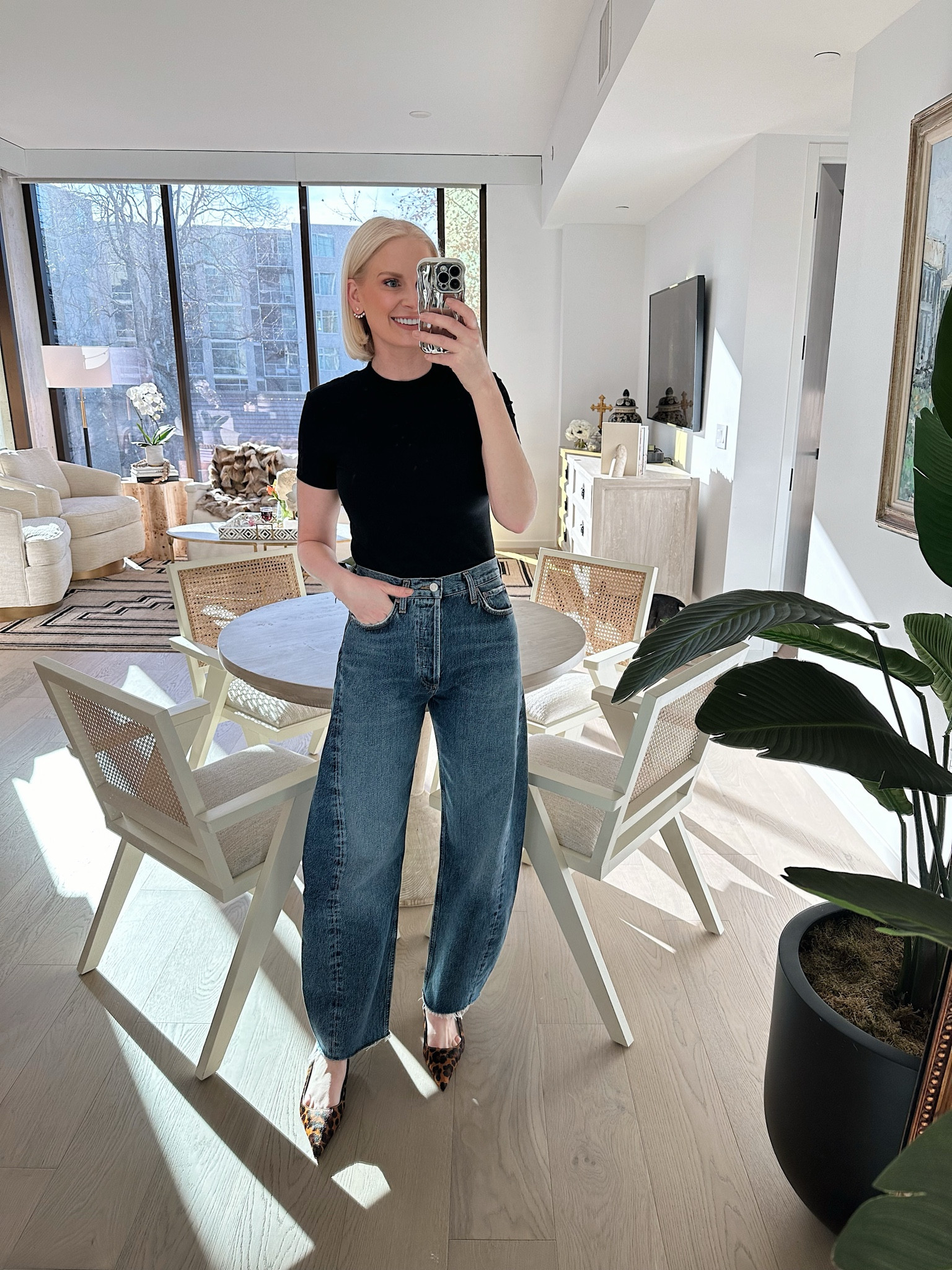 Today’s look for happy hour! Took my normal size in the jeans. Shoes are Massimo Dutti!

#LTKstyletip