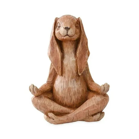 Jpgif Yoga-Pose Rabbit Resin Garden Statue With Look Of Carved Wood | Walmart (US)