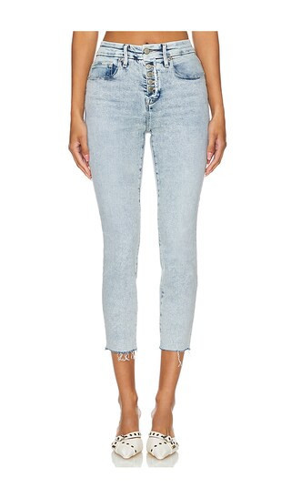 Good American Good Petite Skinny Jeans in Denim-Light. - size 30 | Revolve Clothing (Global)
