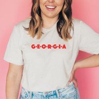 Georgia Star T-Shirt | Comfort Colors Short Sleeve Tee Uga, University Of Georgia, Athens Shirt | Etsy (US)