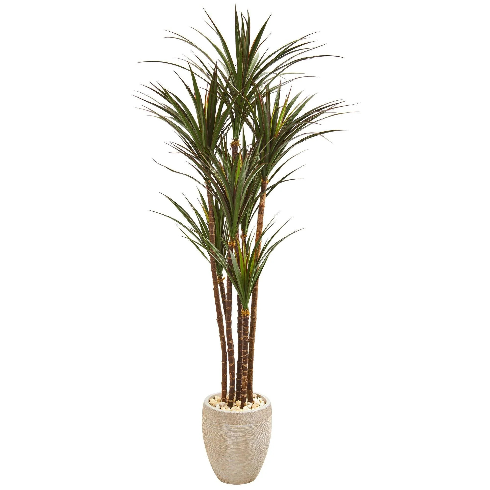 68” Giant Yucca Artificial Tree in Planter (Indoor/Outdoor) | Nearly Natural