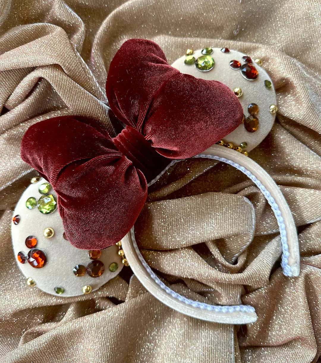 Fall Rhinestones Minnie Ears - Etsy | Etsy (US)